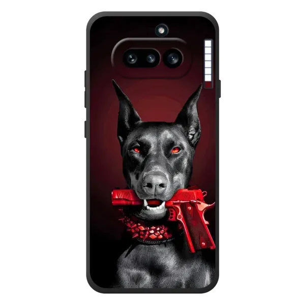 Чехол с рисунком «Доберман злой» для Nothing Phone (4a) Чехол с рисунком «Доберман злой» для Nothing Phone (4a)