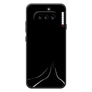 Чехол с картинками на черном фоне для Nothing Phone (4a) (Дорога)