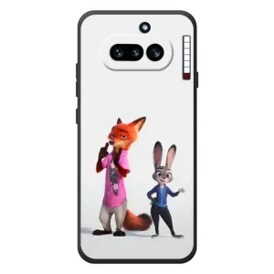 Силіконовий чохол з принтом Зоотрополіс для Nothing Phone (4a) (Джуді і Нік)
