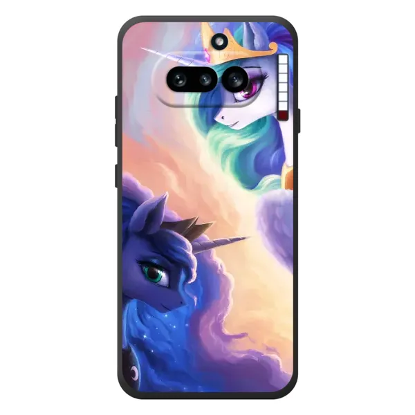 Чехол с рисунком «Единорожки на тучках» для Nothing Phone (4a) Чехол с рисунком «Единорожки на тучках» для Nothing Phone (4a)