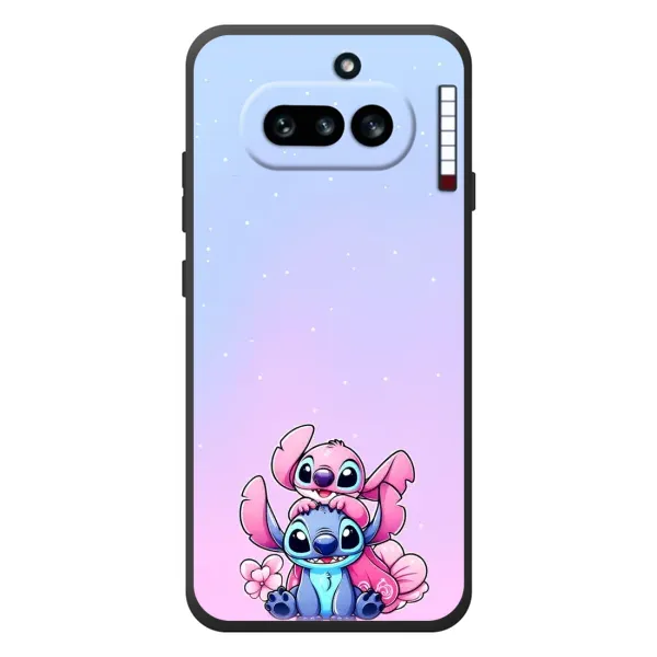 Чехол с рисунком «Энджл и Стич» для Nothing Phone (4a)