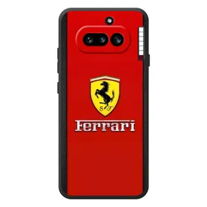 Силиконовый бампер с картинкой машины на Nothing Phone (4a) (Ferrari Logo)