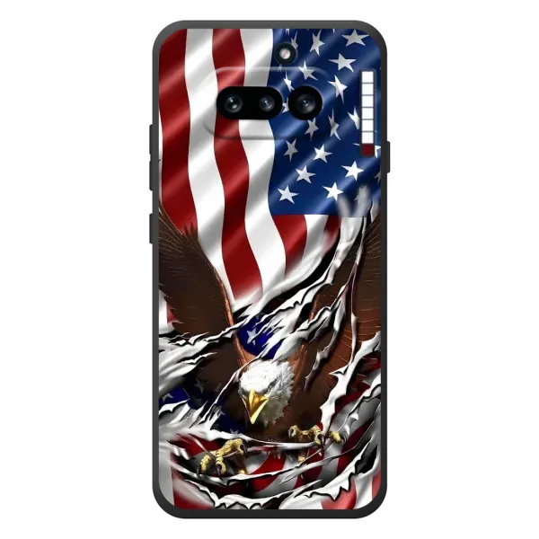 Чехол с рисунком «Флаг USA» для Nothing Phone (4a) Чехол с рисунком «Флаг USA» для Nothing Phone (4a)