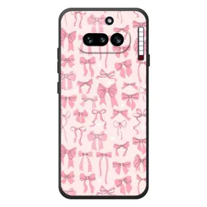 Чехол банты для Nothing Phone (4a) (Фон бантики)