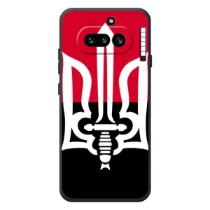 Чохли УПА (Червоно-Чорний) на Nothing Phone (4a) (Герб України)