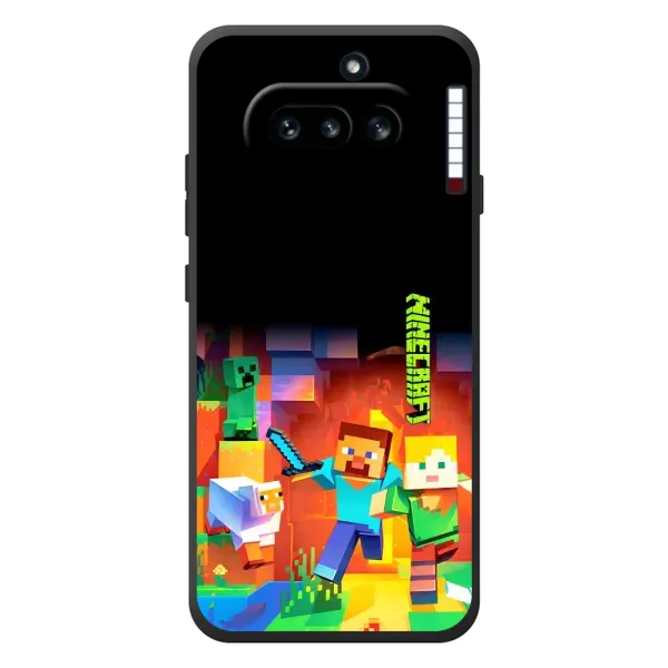 Чехол с рисунком «Герой Майнкрафт» для Nothing Phone (4a)
