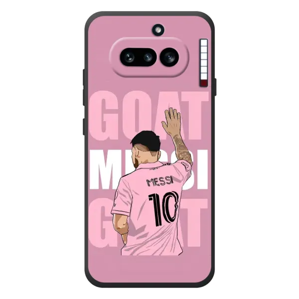 Чехол с рисунком «GOAT MESSI» для Nothing Phone (4a) Чехол с рисунком «GOAT MESSI» для Nothing Phone (4a)