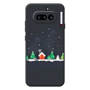 Силіконовий бампер на різдво для Nothing Phone (4a) (Місто зимове)