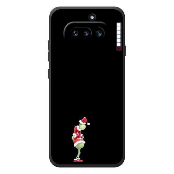 Чехол с рисунком «Гринч на чорном» для Nothing Phone (4a) Чехол с рисунком «Гринч на чорном» для Nothing Phone (4a)