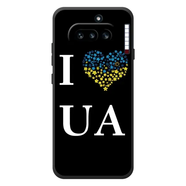 Чехол с рисунком «I Love UA» для Nothing Phone (4a) Чехол с рисунком «I Love UA» для Nothing Phone (4a)