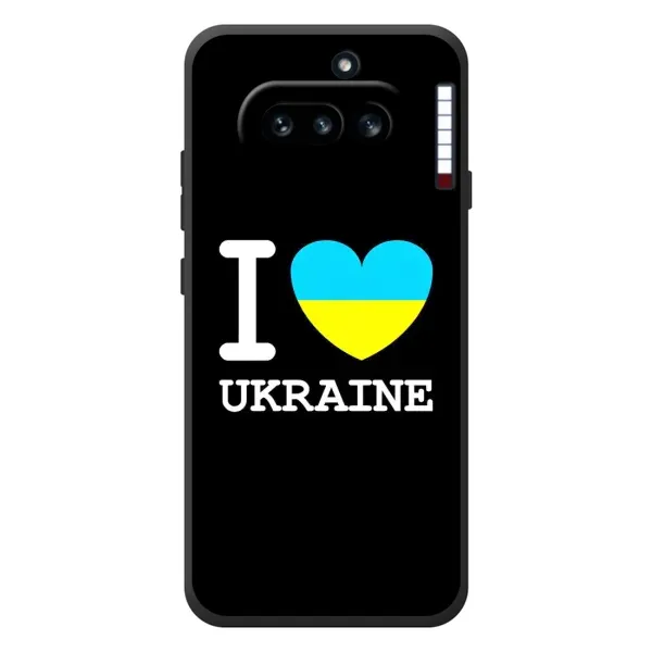 Чехол с рисунком «I Love Ukraine» для Nothing Phone (4a) Чехол с рисунком «I Love Ukraine» для Nothing Phone (4a)