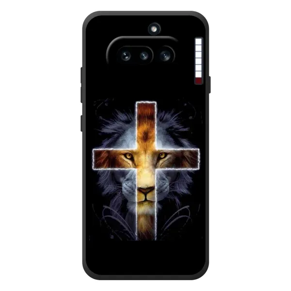Чехол с рисунком «Иисус Лев» для Nothing Phone (4a) Чехол с рисунком «Иисус Лев» для Nothing Phone (4a)