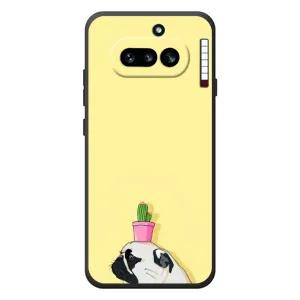 Бампер для Nothing Phone (4a) с картинкой "Песики" (Кактус на голове)
