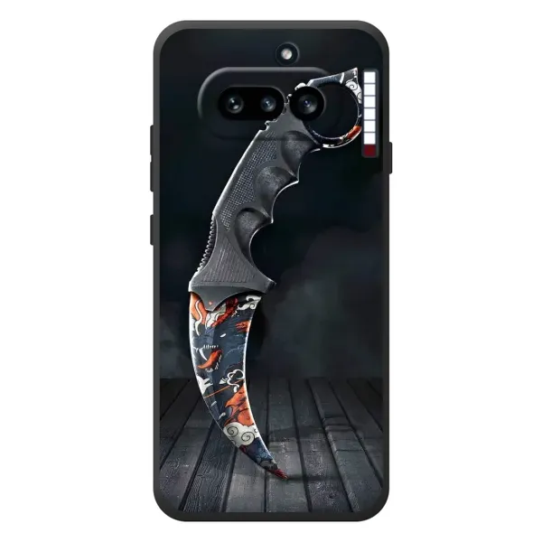 Чехол с рисунком «Кинжал КС ГО» для Nothing Phone (4a) Чехол с рисунком «Кинжал КС ГО» для Nothing Phone (4a)