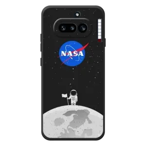 Силиконовый бампер с принтом "Наса" на Nothing Phone (4a) (Космонавт NASA)