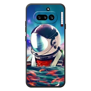 Силиконовый Чехол с принтом "Космонавты" на Nothing Phone (4a) (Космонавт в воде)
