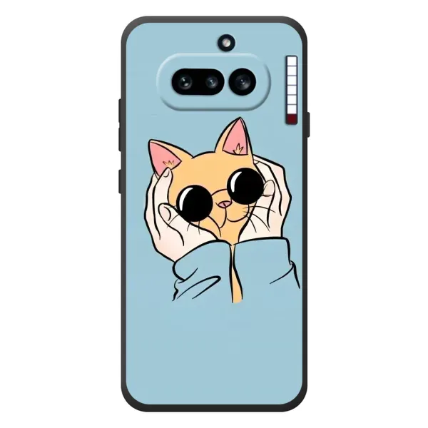 Чехол с рисунком «КОТИК в очках» для Nothing Phone (4a) Чехол с рисунком «КОТИК в очках» для Nothing Phone (4a)