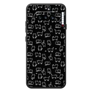 Чехол на тематику: Коты для Nothing Phone (4a) (Котики на черном)