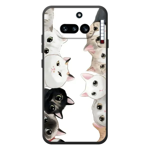 Чехол с рисунком «Коты» для Nothing Phone (4a)