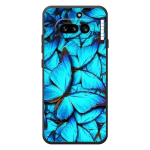 Силиконовый бампер с картинкой животных для Nothing Phone (4a) (Крылья бабочек)