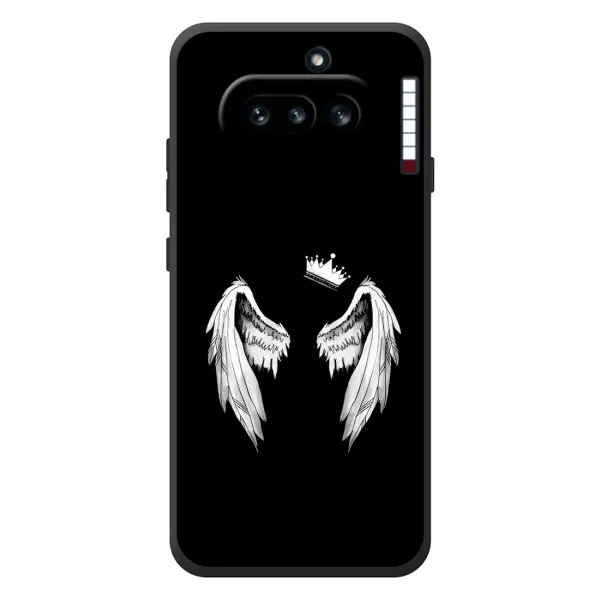 Чехол с рисунком «Крылья и корона» для Nothing Phone (4a) Чехол с рисунком «Крылья и корона» для Nothing Phone (4a)