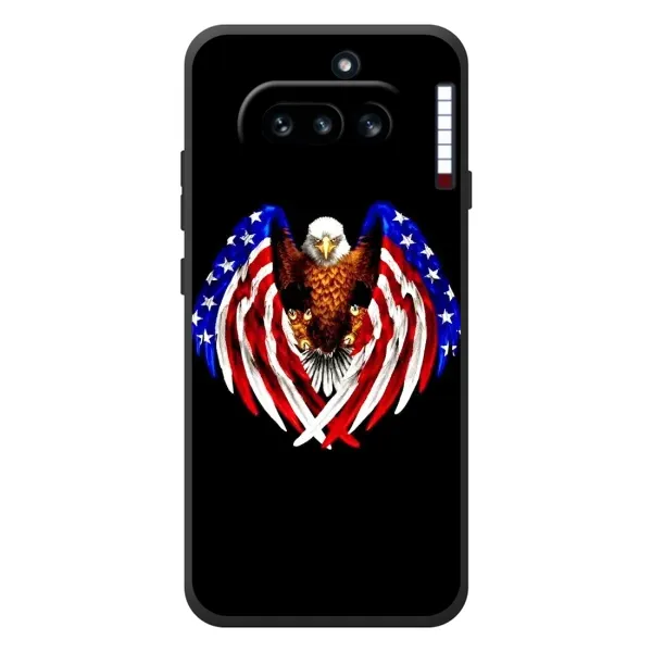 Чехол с рисунком «Крылья США» для Nothing Phone (4a) Чехол с рисунком «Крылья США» для Nothing Phone (4a)