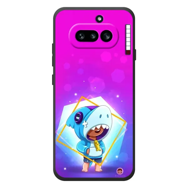 Чехол с рисунком «Леон в костюме Акулы» для Nothing Phone (4a)