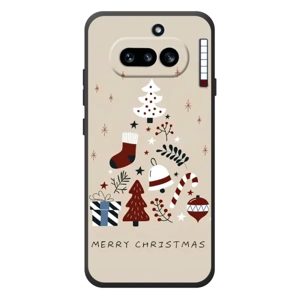 Чехол с рисунком «Merry Christmas» для Nothing Phone (4a)
