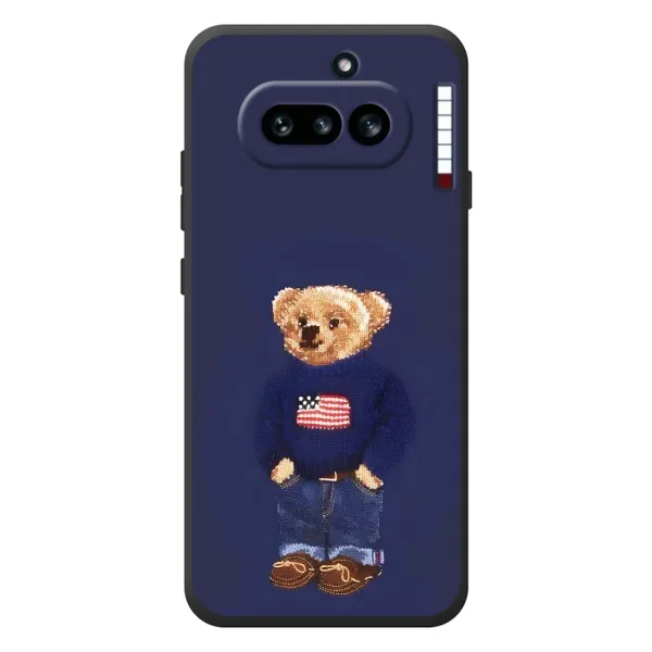 Чехол с рисунком «Мишка USA» для Nothing Phone (4a)