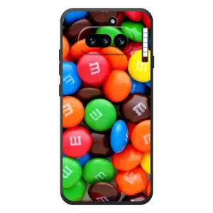 Чехол с изображением вкусной еды для Nothing Phone (4a) (Разноцветные M&M'S)