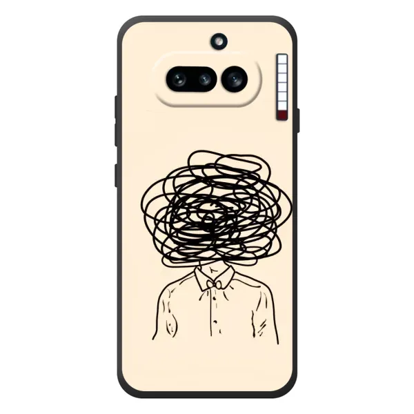 Чехол с рисунком «Мысли» для Nothing Phone (4a) Чехол с рисунком «Мысли» для Nothing Phone (4a)