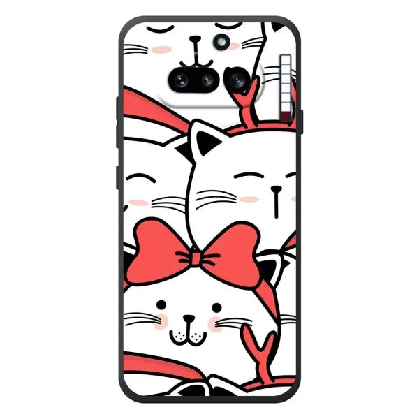 Чехол с рисунком «Новогодние котики» для Nothing Phone (4a) Чехол с рисунком «Новогодние котики» для Nothing Phone (4a)