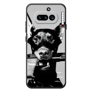 Чехол ДОБЕРМАН для Nothing Phone (4a) (Опасный доберман)