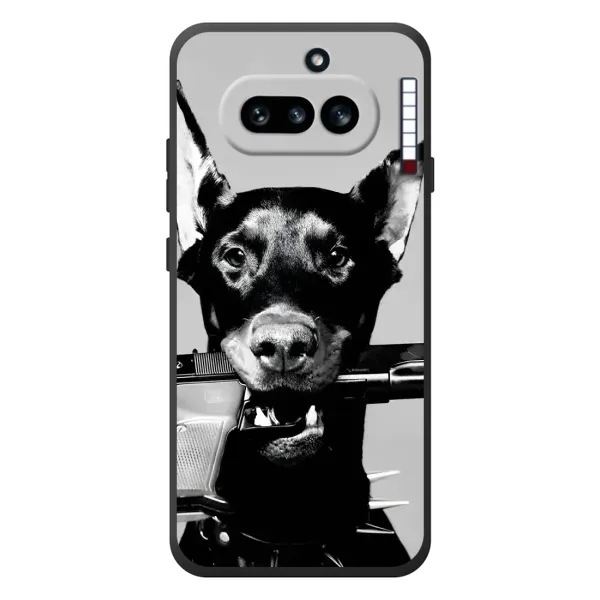 Чехол с рисунком «Опасный доберман» для Nothing Phone (4a) Чехол с рисунком «Опасный доберман» для Nothing Phone (4a)