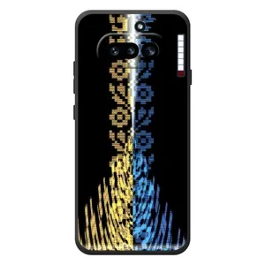 Силиконовый Чехол на Nothing Phone (4a) (Патриотическая вышиванка)