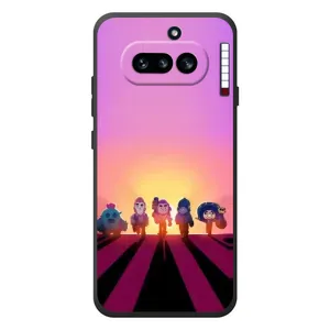 Силіконовый Чохол на Nothing Phone (4a) з картинкою Brawl Stars (Персонажі на заході сонця)