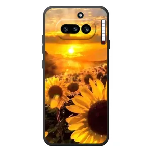 Чехол с Цветами для Nothing Phone (4a) (поле подсолнухов)