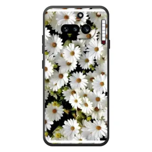 Чехол с ромашками на Nothing Phone (4a) (Рамка в ромашках)