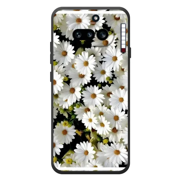 Чехол с рисунком «Рамка в ромашках» для Nothing Phone (4a) Чехол с рисунком «Рамка в ромашках» для Nothing Phone (4a)