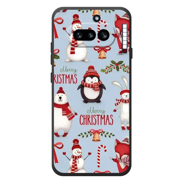 Чехол с рисунком «Рождественский» для Nothing Phone (4a)