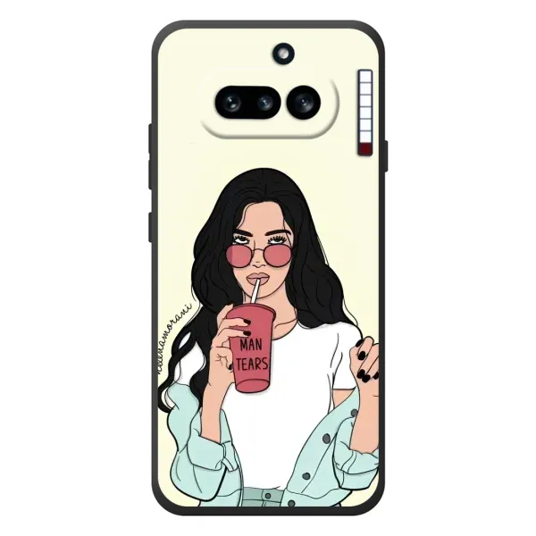 Чехол с рисунком «С напитком» для Nothing Phone (4a) Чехол с рисунком «С напитком» для Nothing Phone (4a)