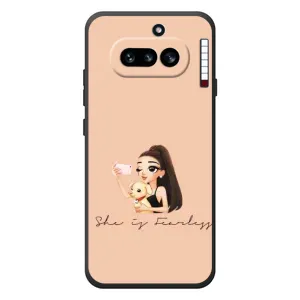 Силіконовый Чохол на Nothing Phone (4a) з картинкой Модных девушек (З собакою)