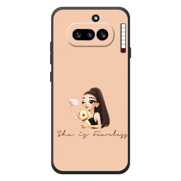 Чехол с рисунком «С собакой» для Nothing Phone (4a) Чехол с рисунком «С собакой» для Nothing Phone (4a)