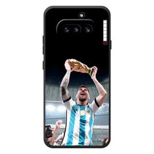 Чехлы Лео Месси Аргентина для Nothing Phone (4a) (Счастливый Месси)