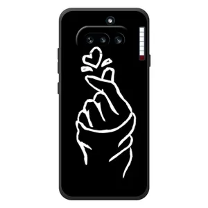 Чохол (Знак сердечка) для Nothing Phone (4a) (Сердечко на чорному)