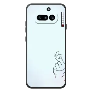 Чохол (Знак сердечка) для Nothing Phone (4a) (Сердечко на блакитному)