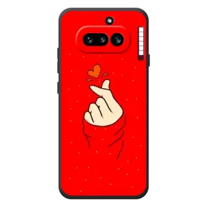 Чохол (Знак сердечка) для Nothing Phone (4a) (Сердечко на червоному)