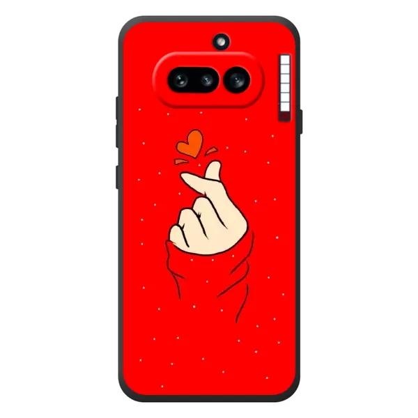 Чехол с рисунком «Сердце на красном» для Nothing Phone (4a) Чехол с рисунком «Сердце на красном» для Nothing Phone (4a)