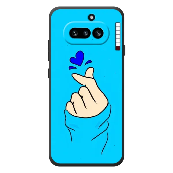 Чехол с рисунком «Сердце на синем» для Nothing Phone (4a) Чехол с рисунком «Сердце на синем» для Nothing Phone (4a)