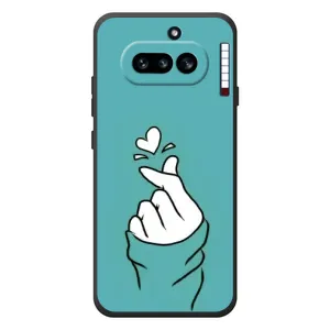 Чохол (Знак сердечка) для Nothing Phone (4a) (Сердечко на бірюзовому)